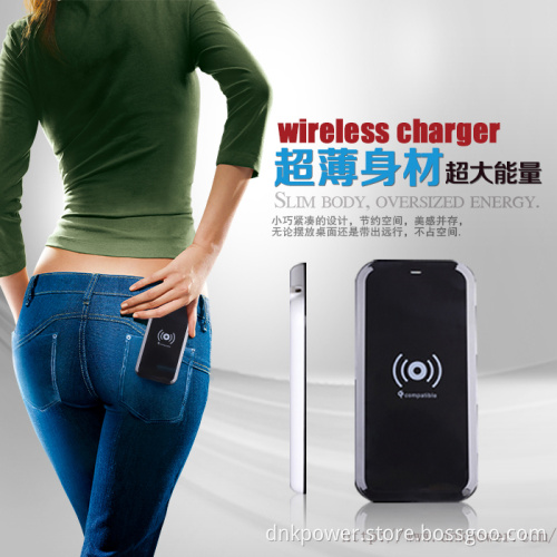 Portable Qi Wirelss Charger Charging Pad for iPhone, Samsung